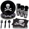 144 Pcs Pirate Party Supplies with Plates, Napkins, Cups and Cutlery, Serves 24